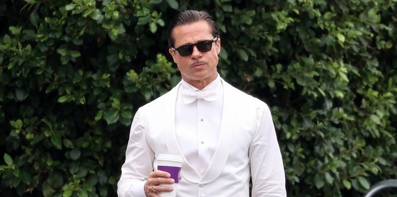 Brad Pitt diện tuxedo bảnh bao trên phim trường "Babylon"