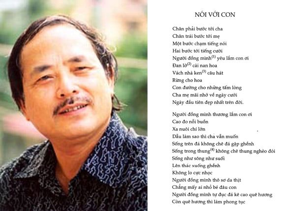 Nhà thơ Y Phương - tác giả bài thơ "Nói với con" - qua đời