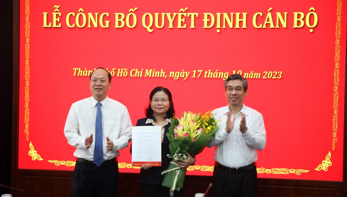 Bà Lê Thị Thanh Thúy được bổ nhiệm giữ chức Phó Chánh Văn phòng Thành ủy TP.HCM